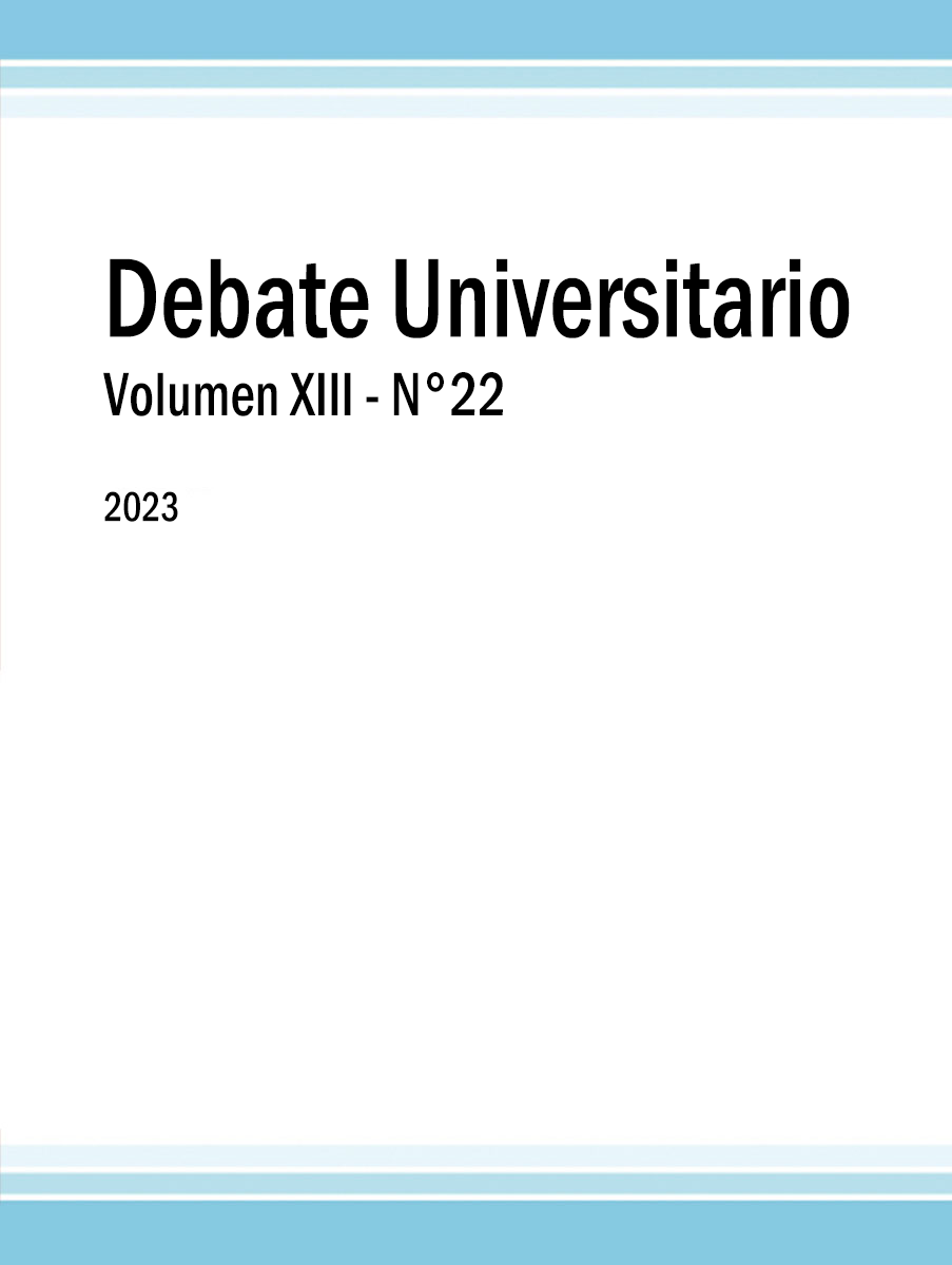 					Ver Vol. 13 Núm. 22 (2023): Debate Universitario - Agosto 2023
				
